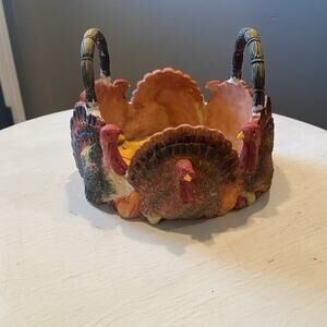 Sunflower Turkey Ceramic Basket 6x6x4‎